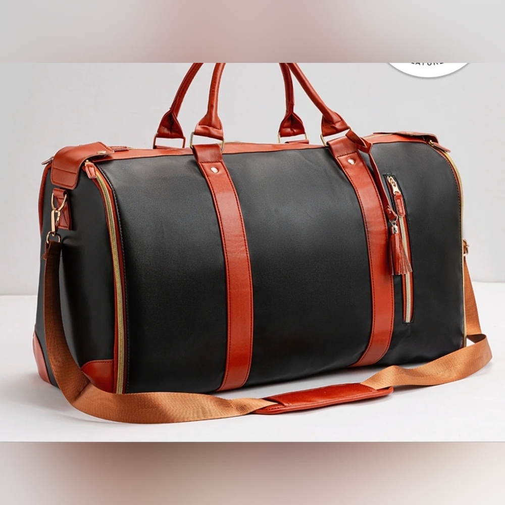 Luhxe Travel Bag 2.0.  Stylish Black and Brown Men's Travel Bag! New, Never Used